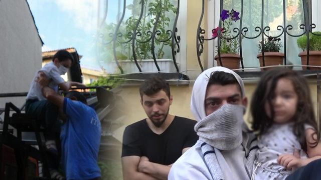 Yangında can pazarı! 1’i bebek, 3’ü çocuk 12 kişi böyle kurtarıldı