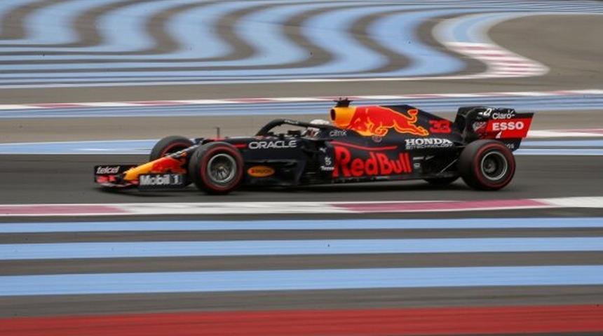 Fransa'da zafer son anda Max Verstappen'in!