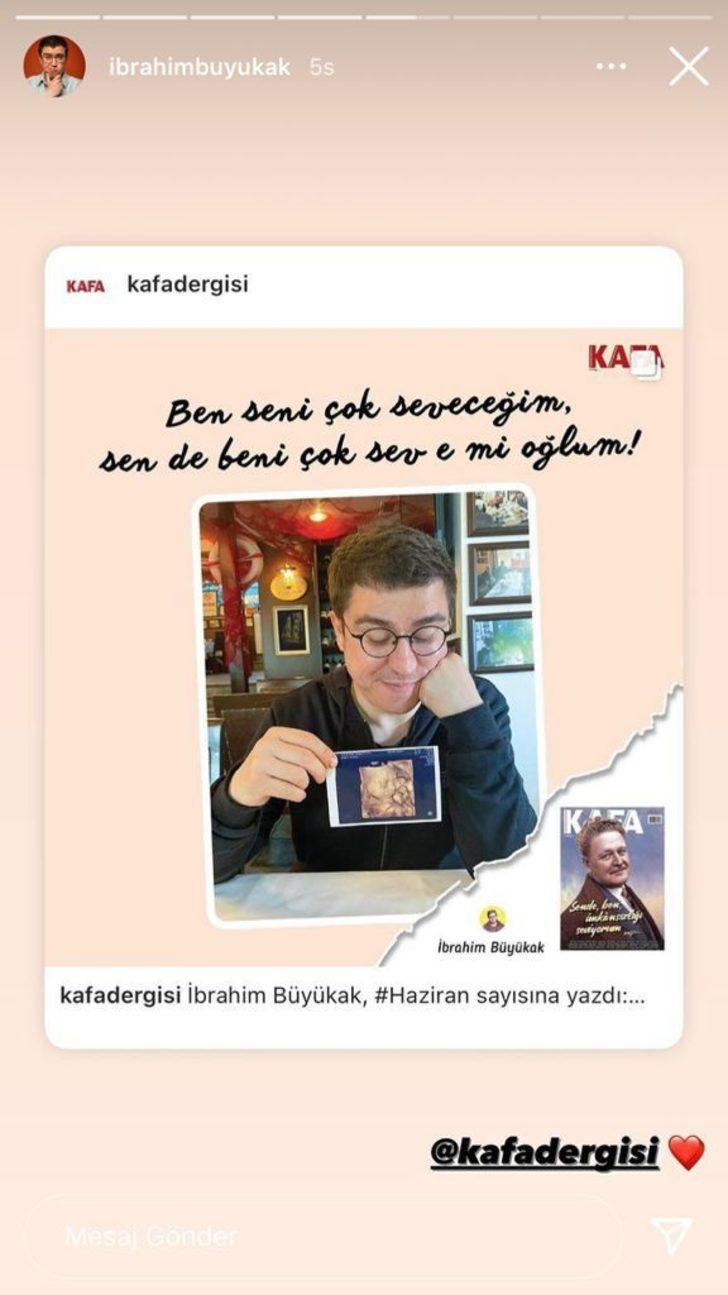 İbrahim Büyükak'tan tebessüm ettiren paylaşım: 'Bugün benimde ilk babalar günüm' G4