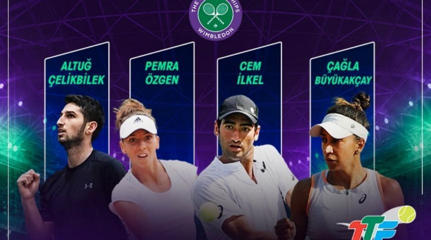Wimbledon elemelerinde 4 Türk