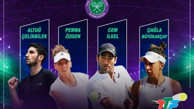 Wimbledon elemelerinde 4 Türk