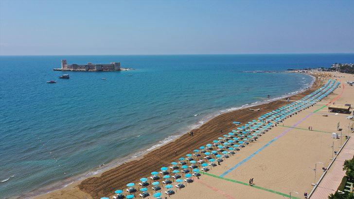 Mersin'deki plajlar turizm sezonuna hazırlandı G1