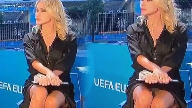 Ünlü sunucu Paola Ferrari sansürlendi! İç çamaşırı giymiştim