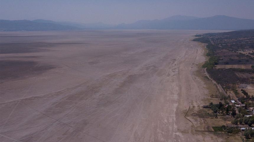 Ülkenin en büyük ikinci gölüydü, tamamen kurudu
