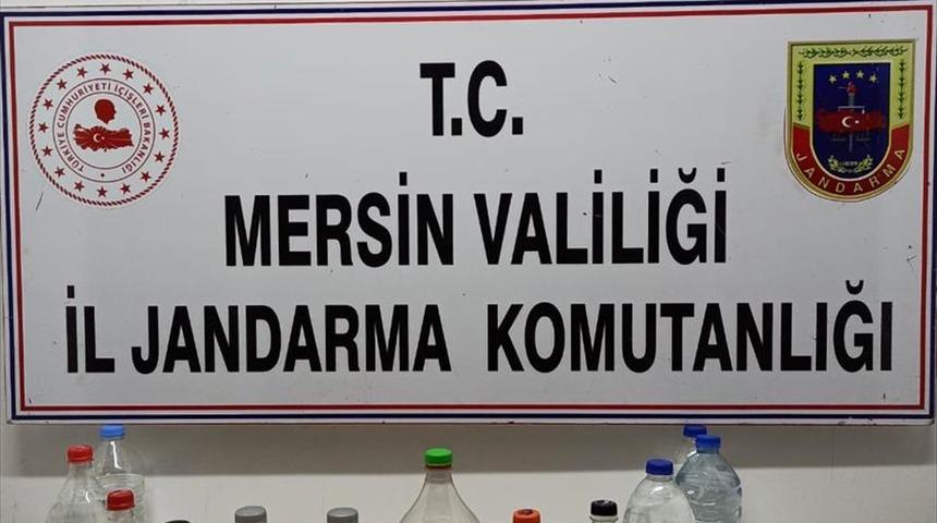 Mersin'de 7 litre sahte içki ve 18 litre etil alkol ele geçirildi