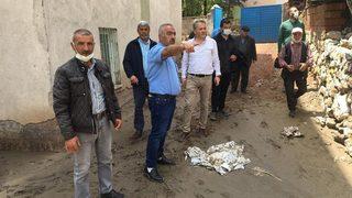 Çorum'da şiddetli yağış su baskını ve ekili arazilerde zarara neden oldu