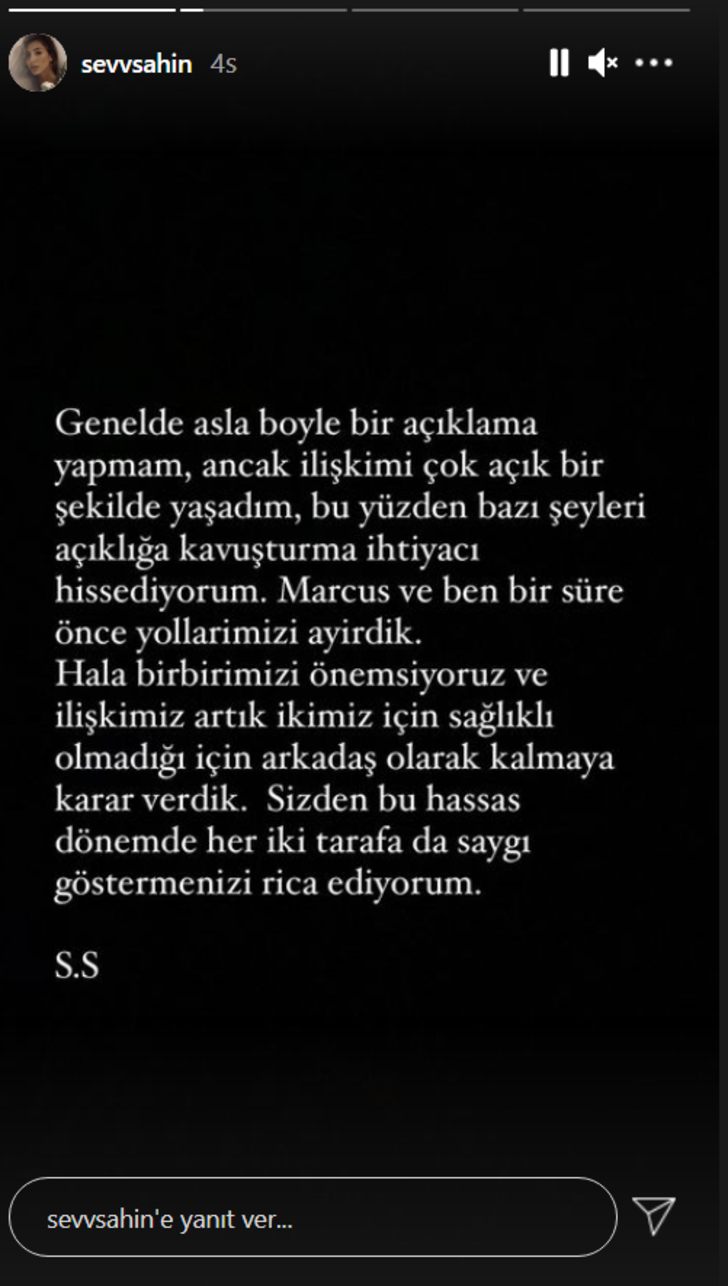 Şevval Şahin sevgilisi Marcus ile ayrılık haberini duyurdu! Şahin, soluğu güzellik merkezinde aldı... G5