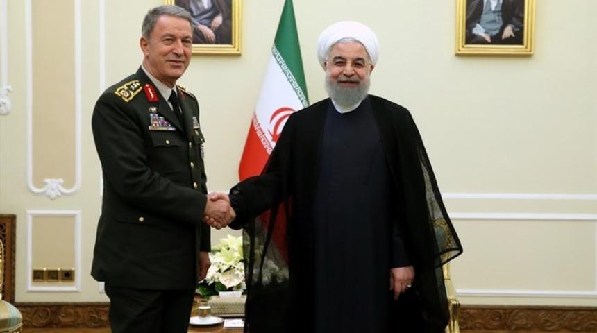 Genelkurmay Başkanı Hulusi Akar ve İran Cumhurbaşkanı Hasan Ruhani'den ortak karar: İşbirliği geliştirilmeli