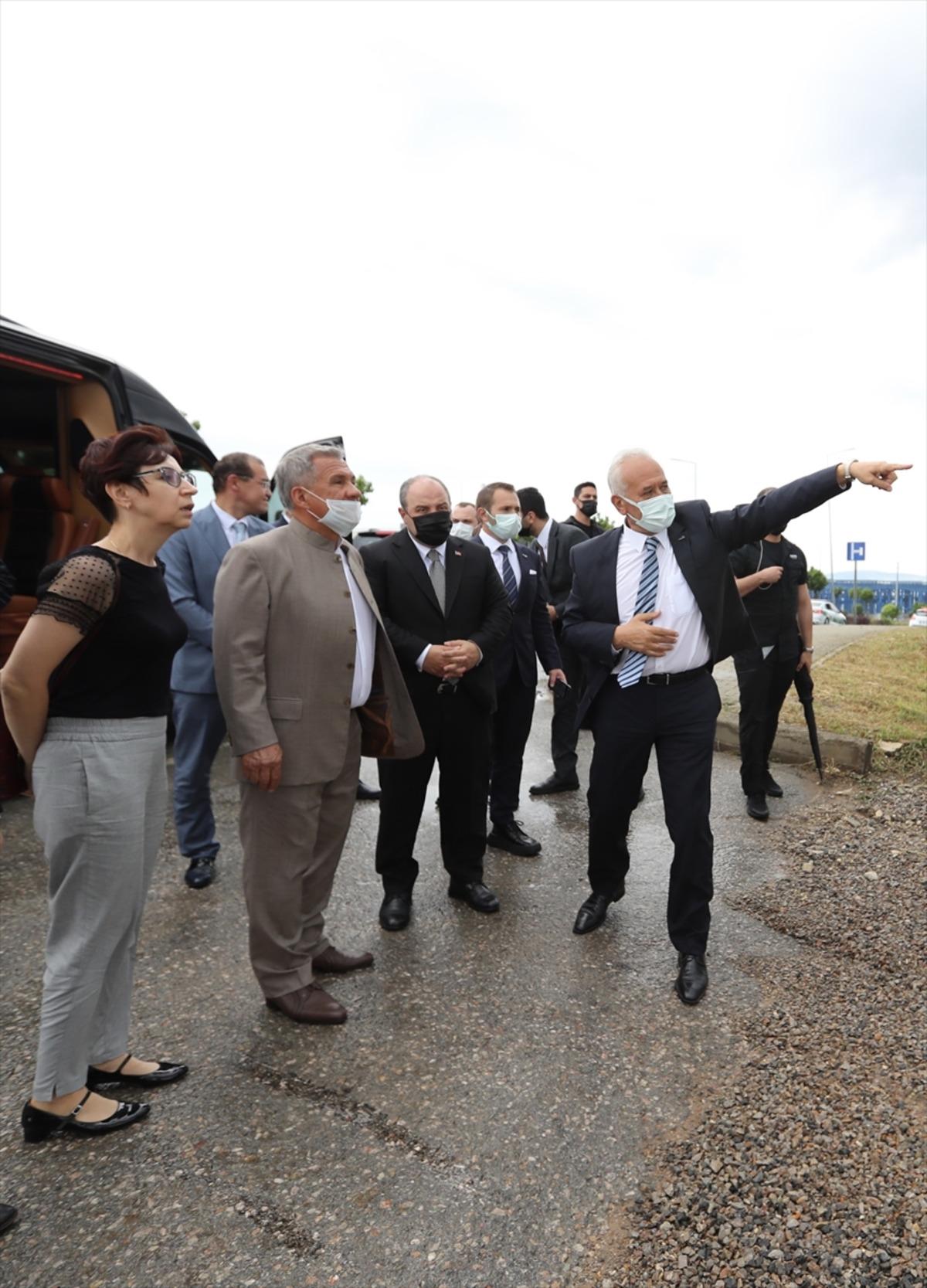 Bakan Varank, Tataristan Cumhurbaşkanı Minnihanov ile GEBKİM Kimya İhtisas OSB'yi ziyaret etti