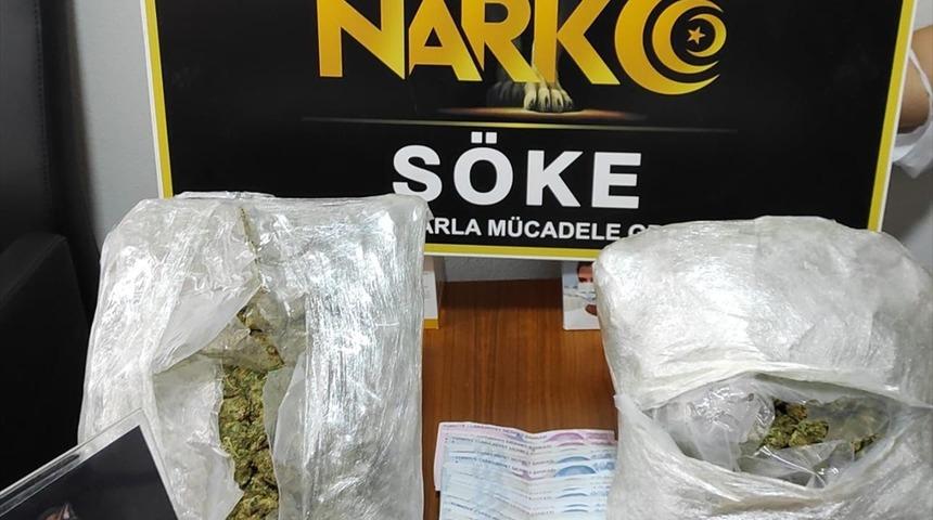 Söke'de 1 kilogram uyuşturucu madde ele geçirildi