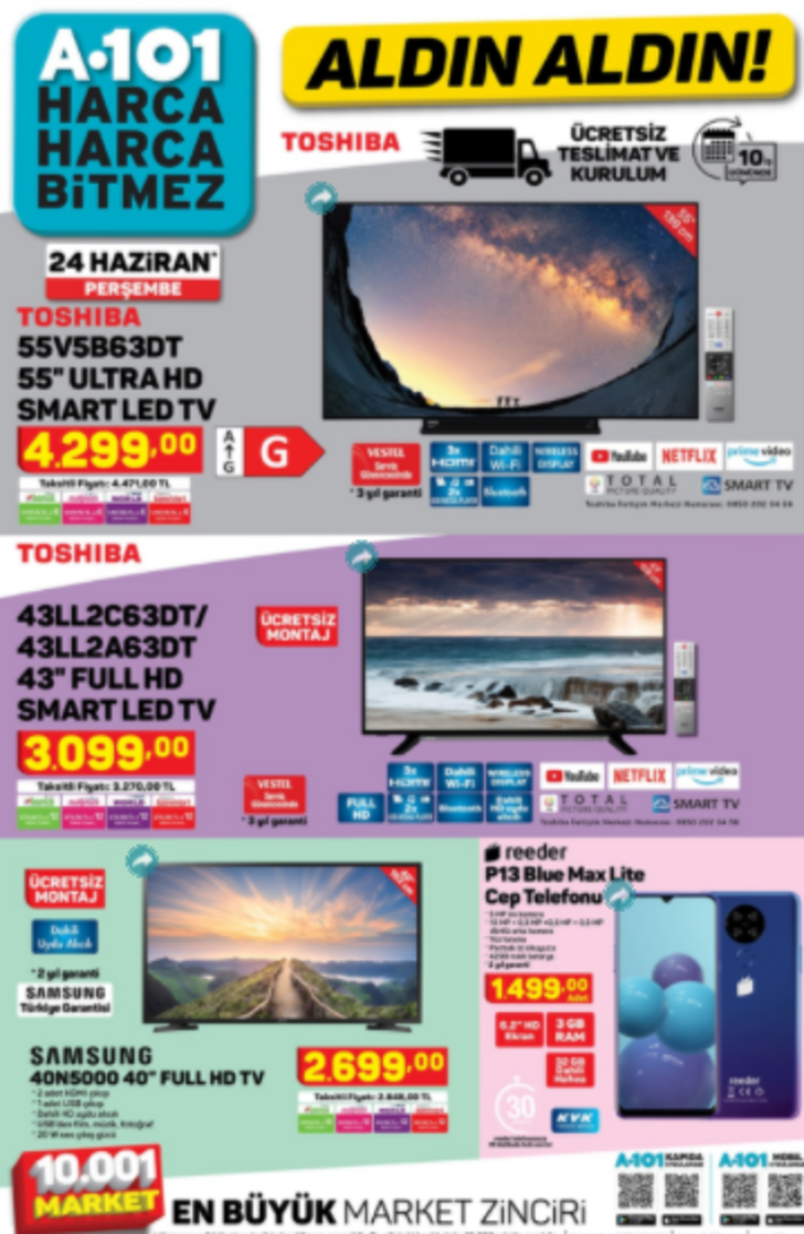 24 Haziran Perşembe A101 aktüel ürünler kataloğu! A101'de bu haftanın fırsatları neler? G1