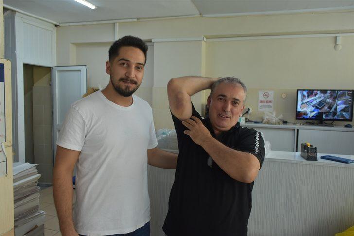 Malatya'da esnafın asma katın çökmesiyle oğlunun üstüne düşmesi kameraya yansıdı G2