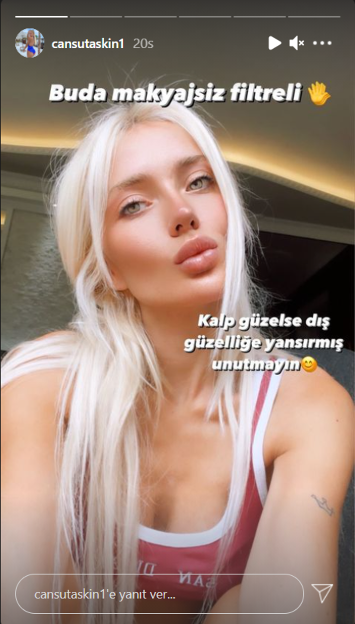 Makyajsız görüntülenmişti! Cansu Taşkın tüm kötü yorumlara inat makyajsız halini paylaştı G5