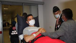 Silah arkadaşları için bacağını feda eden Gazi Yayla memleketine geldi