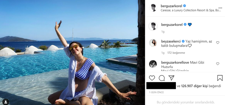 Bergüzar Korel'den hamilelik pozu! Karnı burnunda ilk paylaşımını yaptı... G5