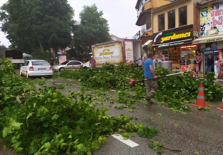 Edirne'de şiddetli sağanak ve fırtına hayatı olumsuz etkiledi G1