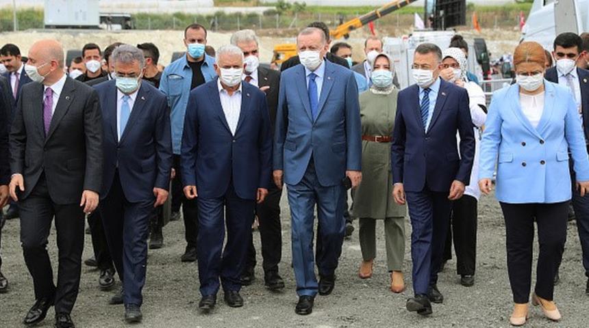 Erdoğan: Kanal İstanbul'a İstanbul'un geleceğini kurtarma projesi olarak bakıyoruz
