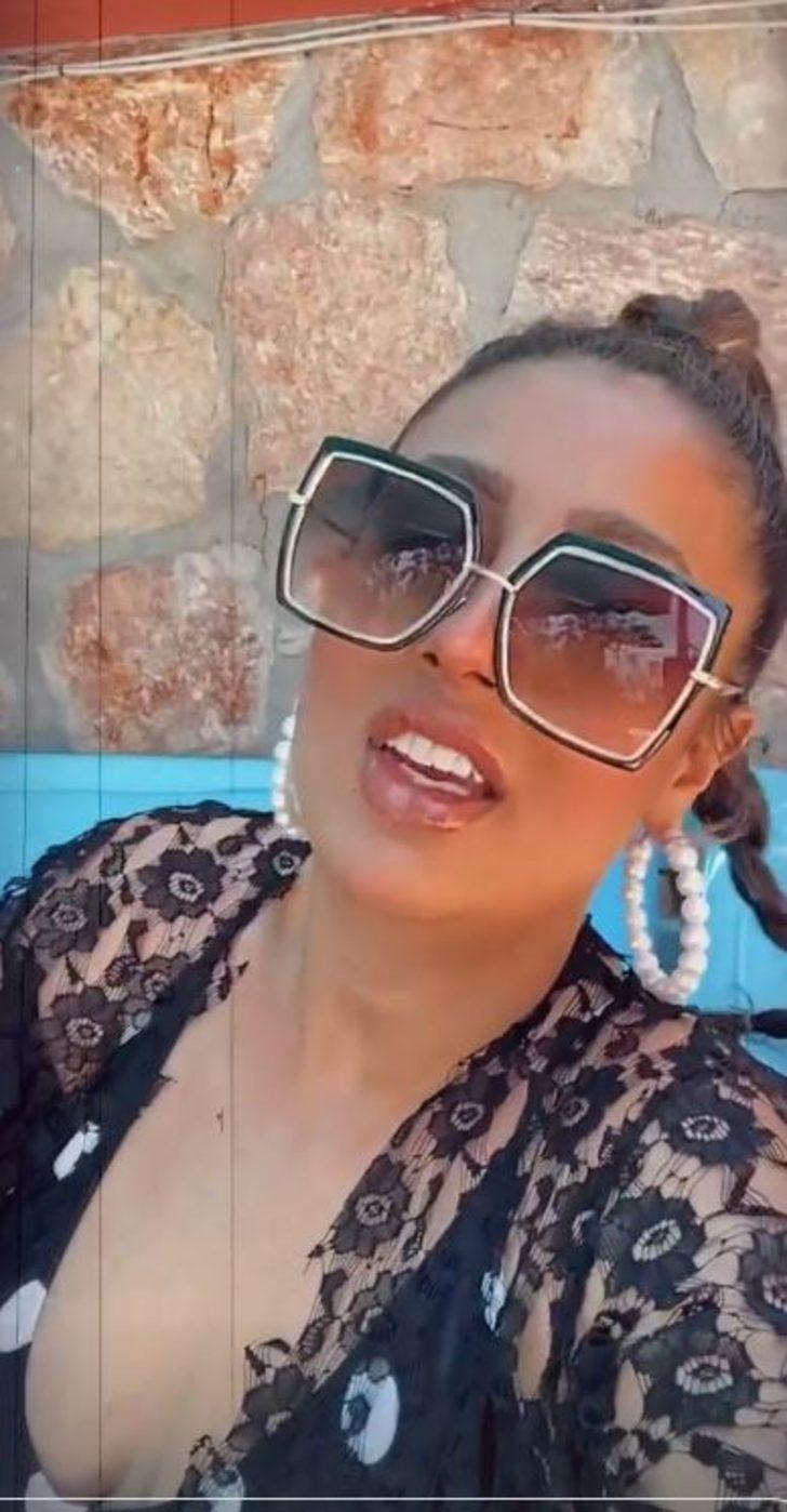 Solmaz Çiros mayosuyla poz verince olay oldu! Kiloları dikkat çekti G3