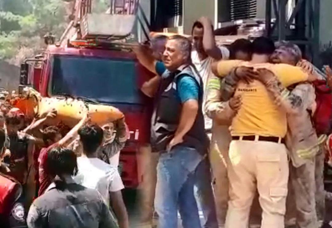 Marmaris'te orman yangını! Bir personel şehit oldu