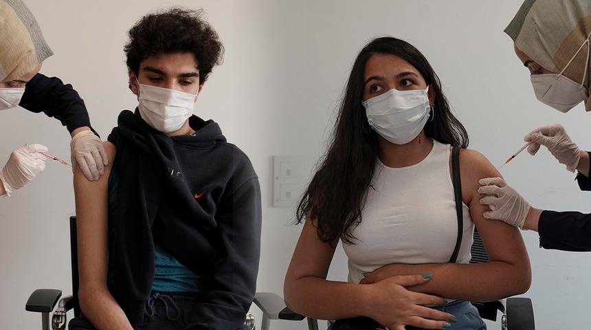 Sınav sonrası koronavirüs aşısı olmaya koştular