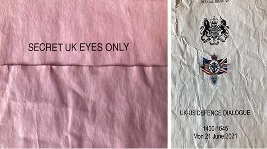 İngiltere'de bir otobüs durağında Savunma Bakanlığına ait gizli belgeler bulundu