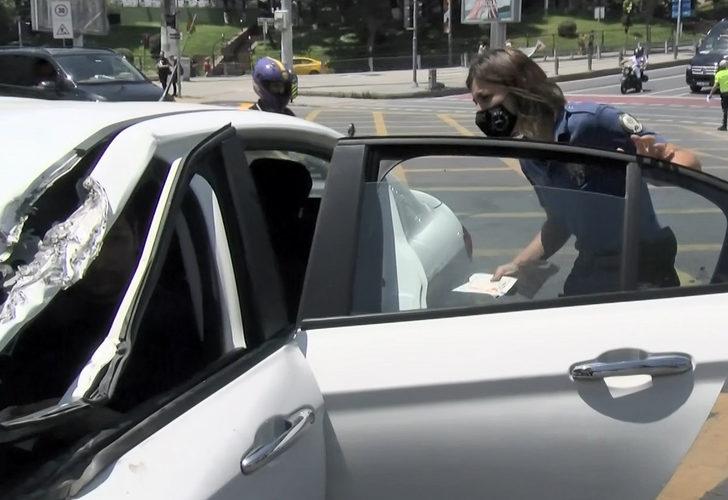 Beşiktaş'ta feci kaza! Kadın polis yanından ayrılmadı G1