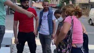 Hırsızlıkla suçlanan kadın soyunmaya kalkıştı