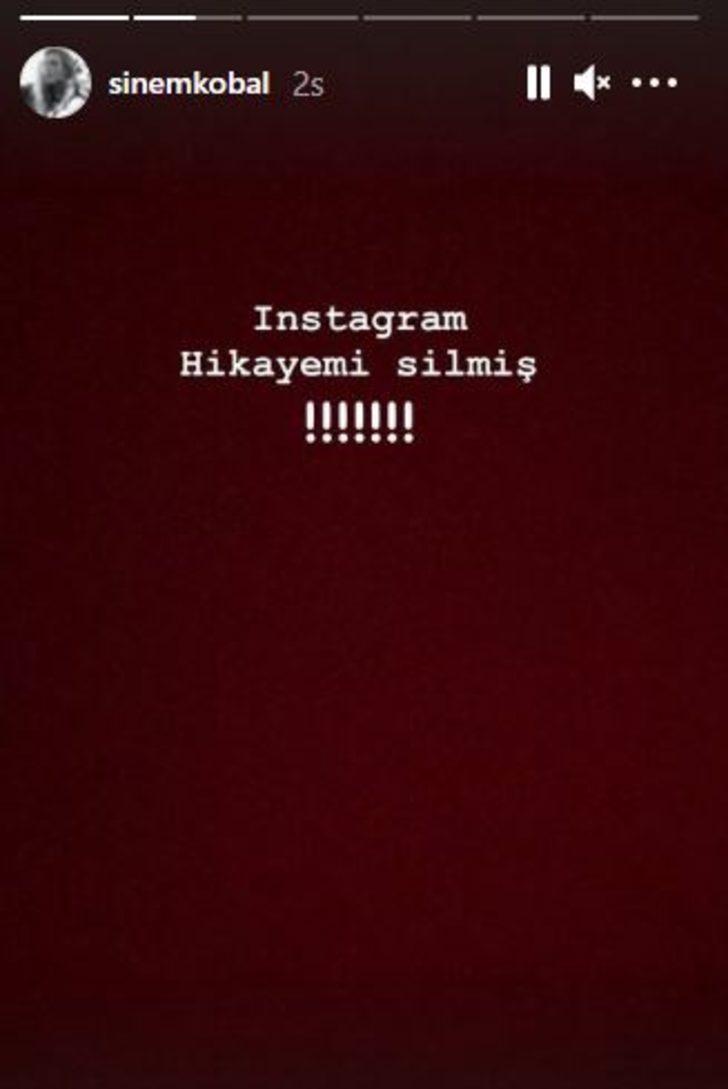 Sinem Kobal'dan Instagram isyanı: Instagram hikayemi kaldırdı G4