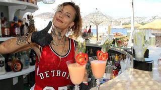 Bentonit kilinden alkolsüz kokteyl yaptılar! Turistlerin ilgi odağı oldu