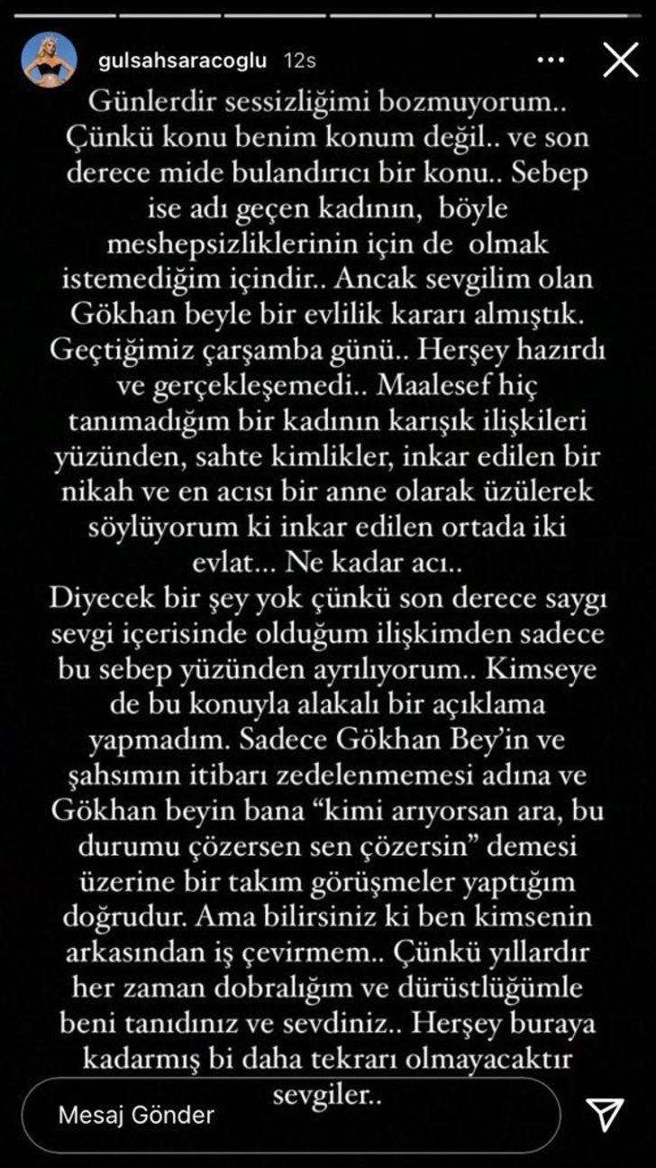 Ünlü modacı Gülşah Saraçoğlu sevgilisi Gökhan Göz ile nikah masasından döndü! G4