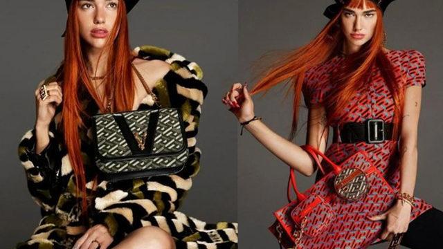 Dünyaca ünlü şarkıcı Dua Lipa Versace'nin reklam yüzü oldu!