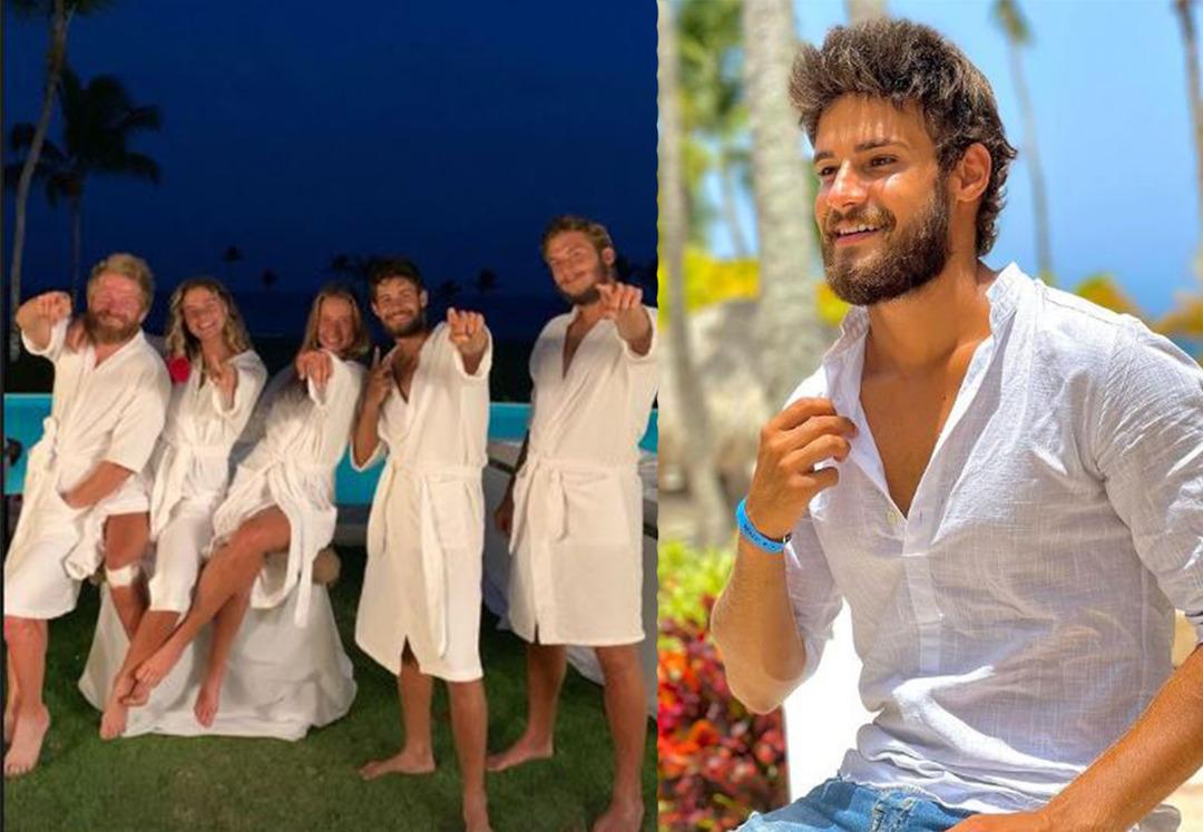 Survivor'un yıldız isimleri bornozlu pozuyla sosyal medyada g&uuml;ndem oldu!