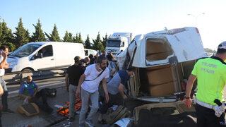 TEM'de feci kaza: Çok sayıda yaralı var