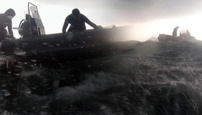Ölümle burun buruna geldiler! Youtube videosu için denizin ortasında fırtınaya yakalandılar