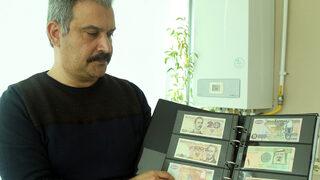 Evinde 105 ülkenin parasını saklıyor! Türk devletlerin serileri de var