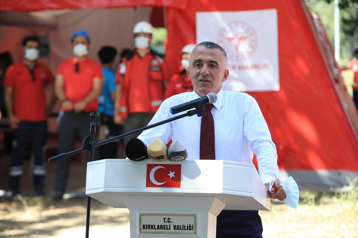 Kırklareli'nde "vaka sim&uuml;lasyonu" ile kurtarma tatbikatı yapıldı