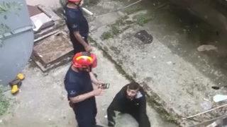 Sahte parayla dolandırıcılık yapmaya çalıştı! Kaçarken apartman boşluğuna düştü