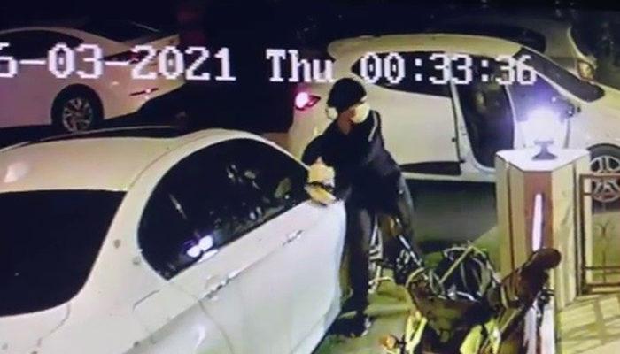 23 lüks otomobilin ayna ve plakasını çalan hırsız yakalandı
