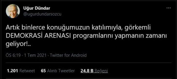 Sosyal medya hesabından duyurdu! Gazeteci Uğur Dündar ekranlara geri dönüyor G3