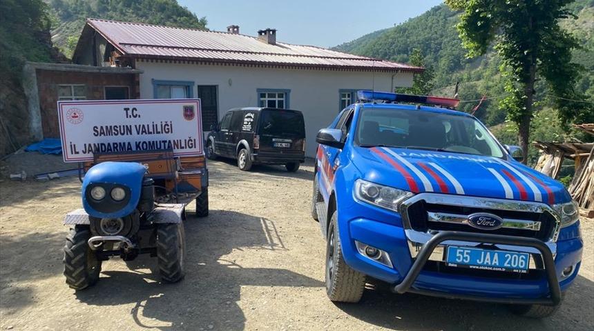 Samsun'da tarım aracı &ccedil;aldıkları iddia edilen 2 zanlı yakalandı