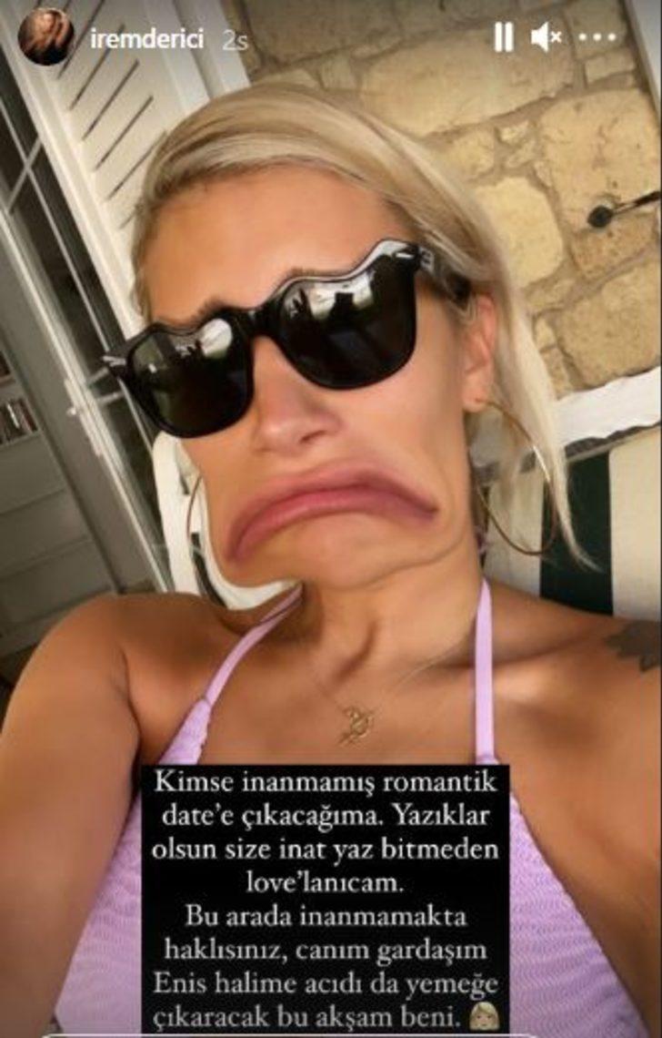 İrem Derici 'romantik date'im var' dedi kimseyi inandıramadı! G3