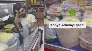 Gıda ürünün bulunduğu buzdolabına girip, videosunu paylaştı