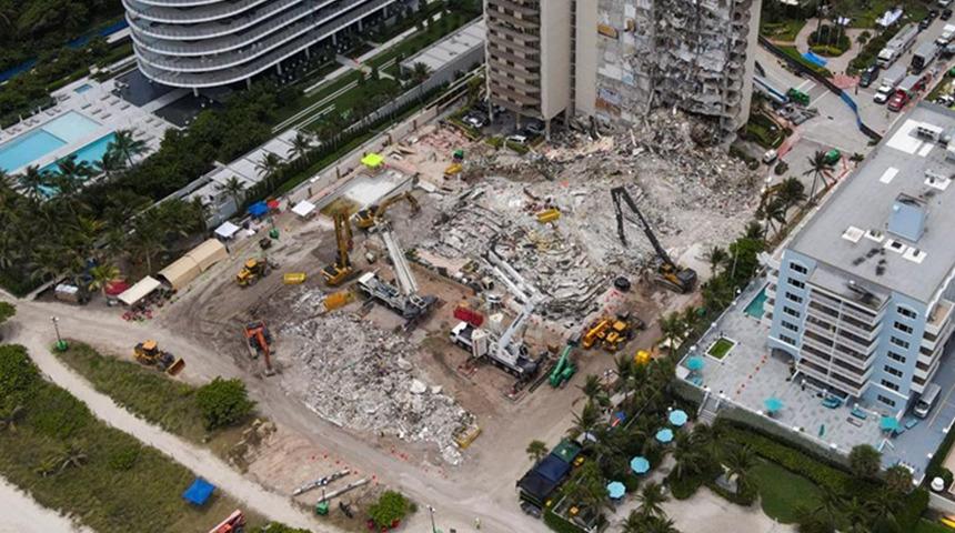 Miami'de çöken binada ölenlerin sayısı 20'ye çıktı
