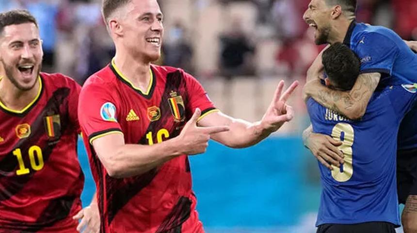 Belçika - İtalya maçının ilk 11'leri belli oldu