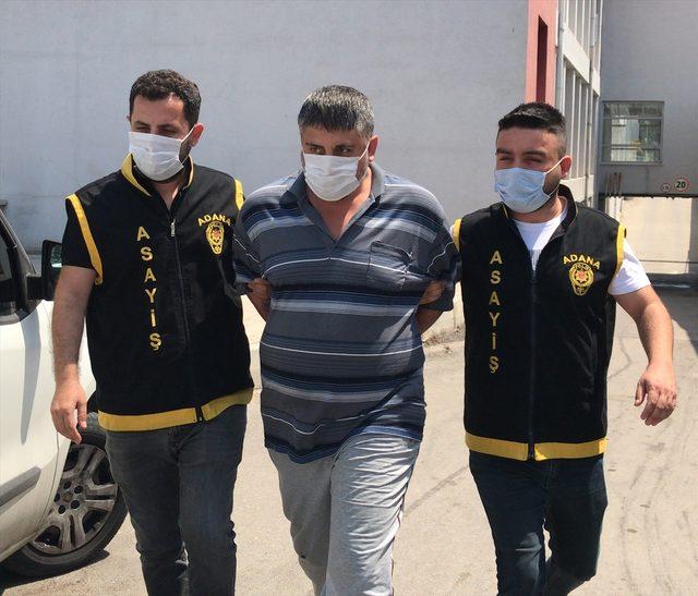 Adana'da hırsızlık yaptığı ve 3 aracın lastiklerini kestiği öne sürülen zanlı tutuklandı