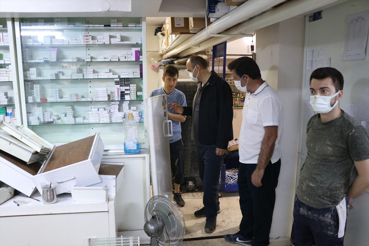 Edirne Valisi Canalp su basan iş yerlerini ziyaret etti