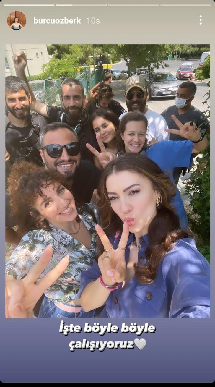 Aşk Mantık İntikam dizisinin Esra'sı Burcu Özberk set hallerini paylaştı! "İşte böyle böyle çalışıyoruz" G4