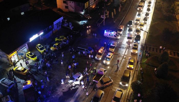 Düzce’de zincirleme trafik kazası: 6’sı çocuk 15 yaralı