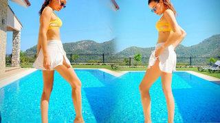 Müjde Uzman'ın havuz pozları!