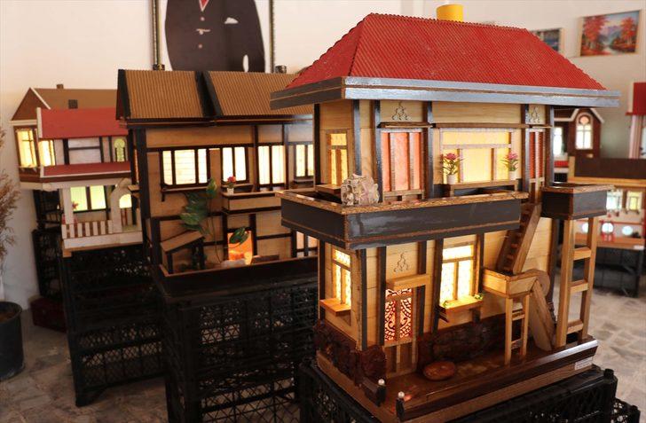 Çocukluk özlemini atık malzemelerden yaptığı ahşap evlerle gideriyor G3